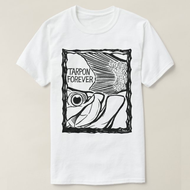 T-shirt Fish Forever EYES :TARPON (Design devant)