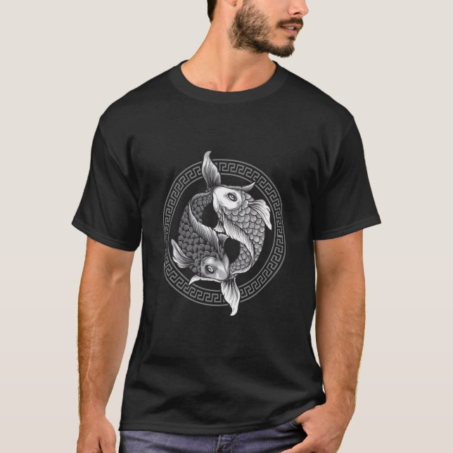 T-shirt Fish Koi Nishikigoi Carp Vie marine (Devant)