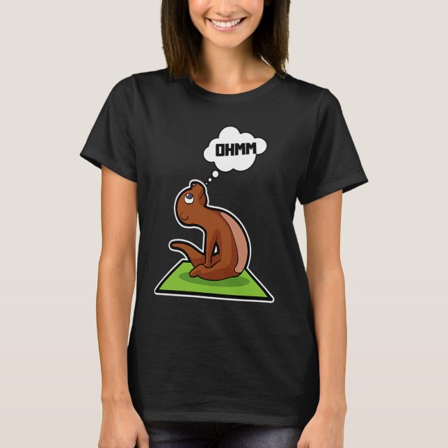 T-shirt Fish Otter Yoga Poses Sport Gymnastics Ohm Heartbe (Devant)