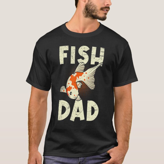 T-shirt Fish Papa Koi Papa Koi Pond (Devant)