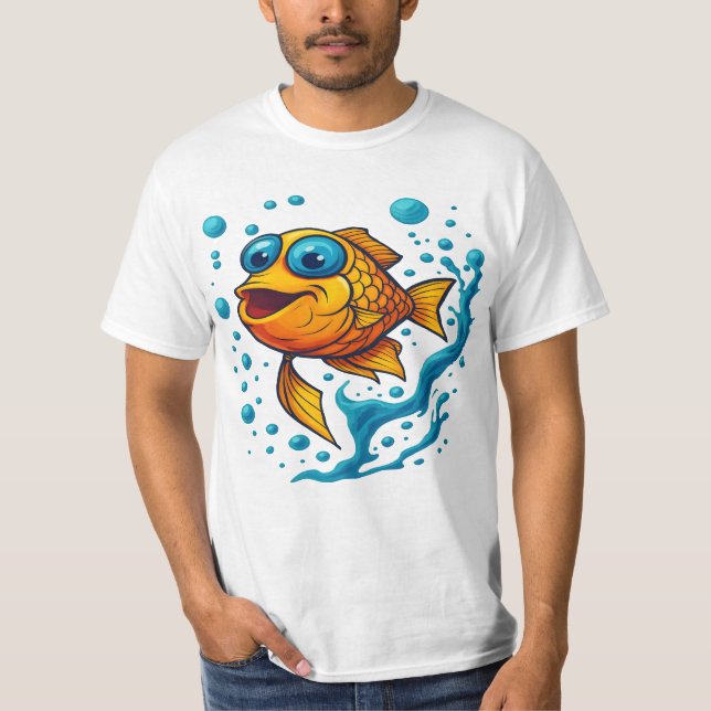 T-shirt fish with big eyes (Devant)