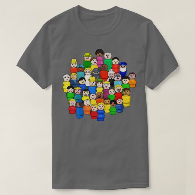 T-shirt Fisher Price Little People Unite (Design devant)