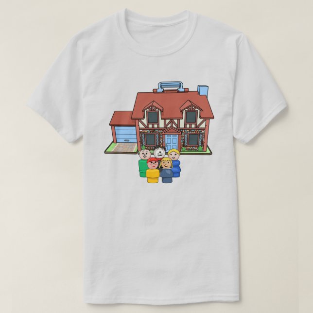 T-shirt Fisher Price Petites Familles Avec Tudor House (Design devant)