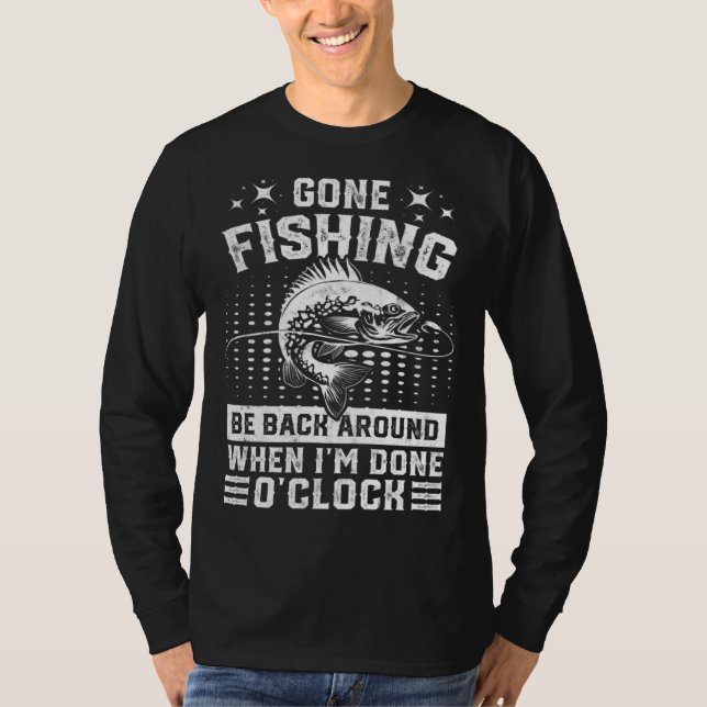 T-shirt Fishing Bass Fish Fisherman Vintage (Devant)