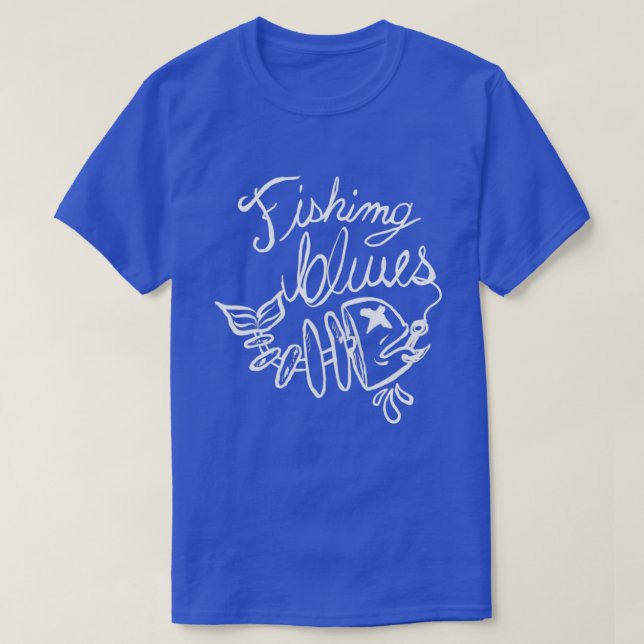 T-shirt Fishing blues (Design devant)