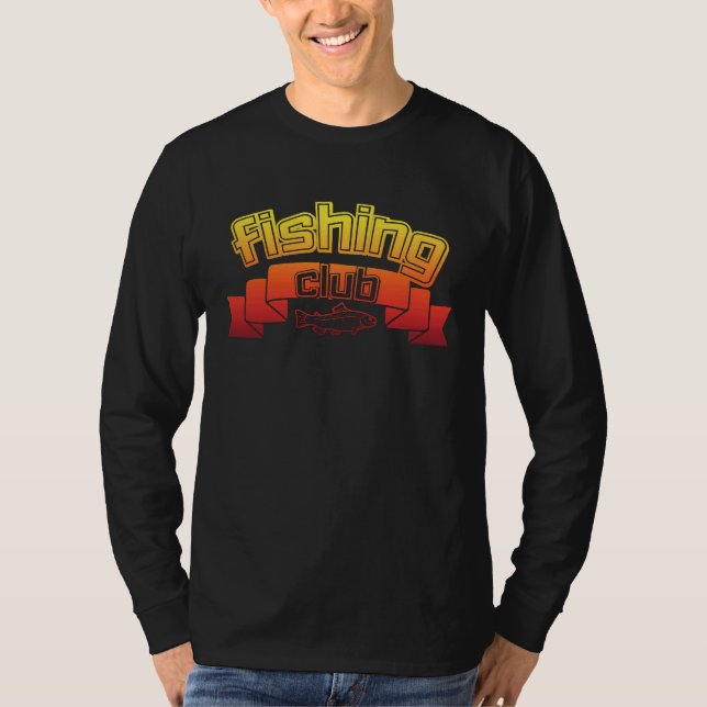 T-shirt Fishing Club Fishing Time Fisherman Outfit (Devant)