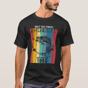 T-shirt Fishing Fisherman 1990