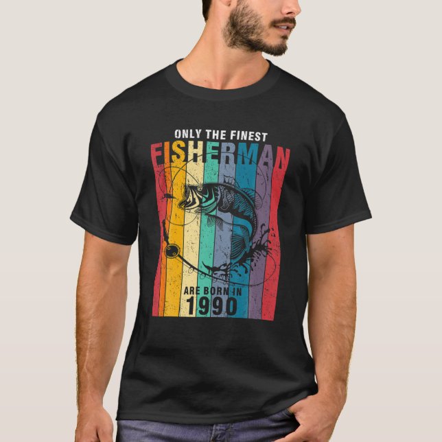 T-shirt Fishing Fisherman 1990 (Devant)
