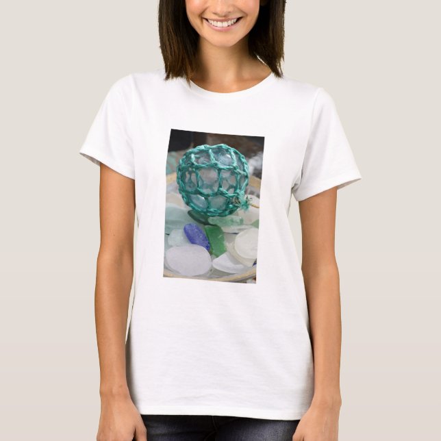 T-shirt Fishing float on glass, Alaska (Devant)