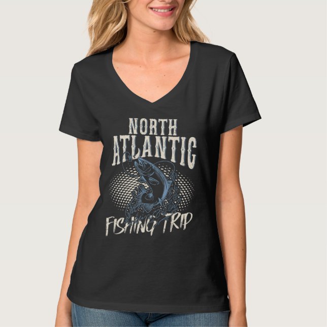 T-shirt Fishing In North Atlantic Fishing Trip (Devant)