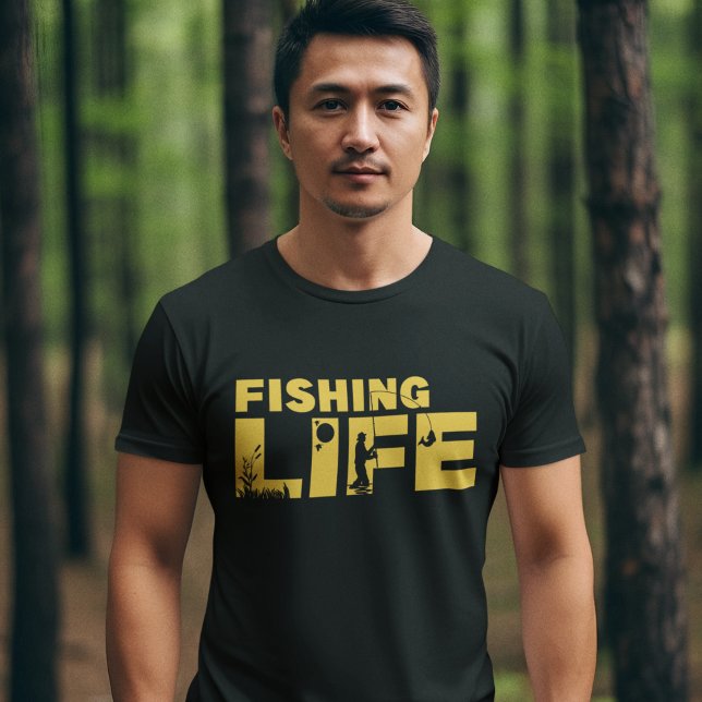 T-shirt Fishing Life Funny Fishing (Créateur téléchargé)