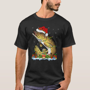T-shirt Fishing Lover Matching Santa Northern Pike Fish Ch