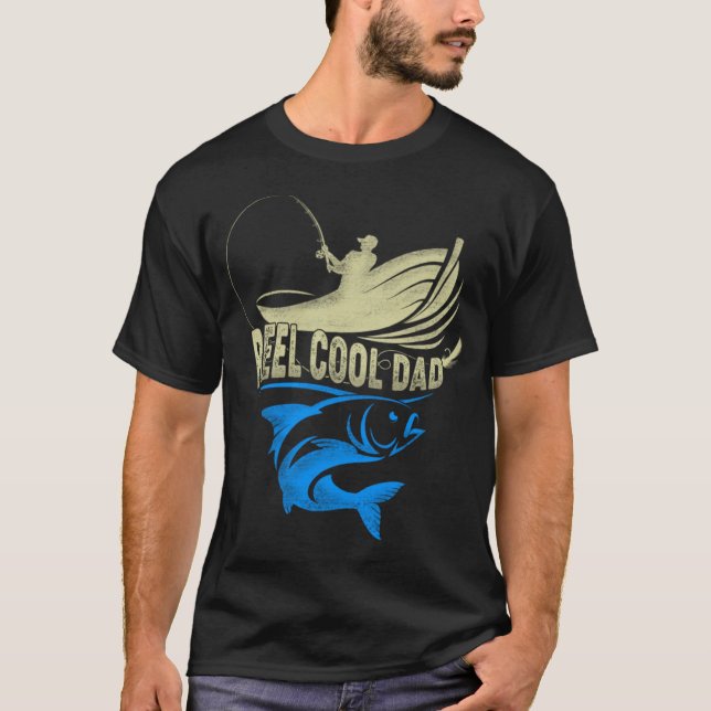 T-shirt Fishing Reel Cool Dad Fatheru2019s Day For Fisherm (Devant)