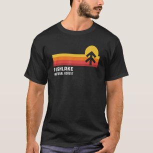 T-shirt Fishlake National Forest Utah Cool Retro Style Str