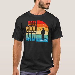 T-shirt Fishman Daddy Mens Reel Cool Papa Fête des pères
