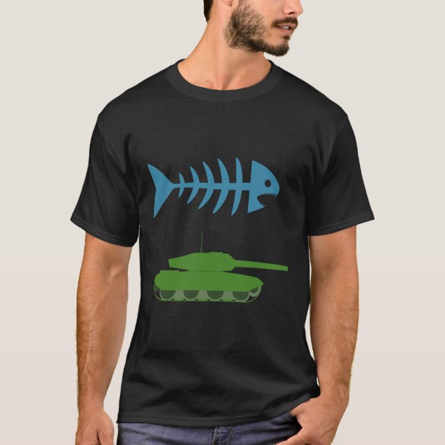T-shirt Fishtank Comic Fish Tank (Devant)