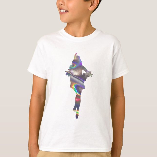 T-shirt fissure holographique (Devant)