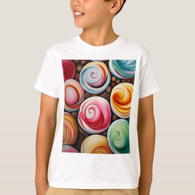 T-shirt Fissures crémeuses (Devant)