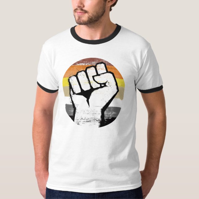 T-shirt Fist Bear Pride (Devant)