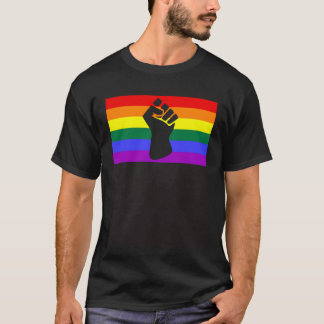 T-shirt Fist de la protestation noire LGBTQ Gay pride drap