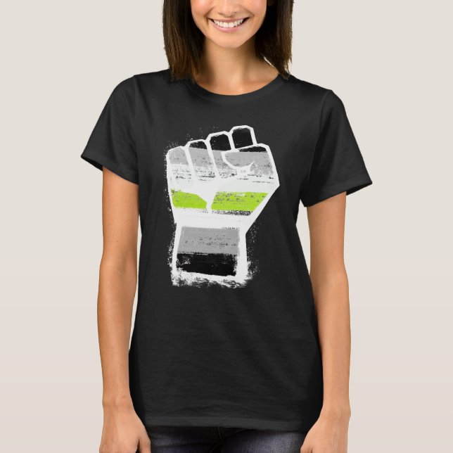 T-Shirt Fist Fierté Agender (Devant)