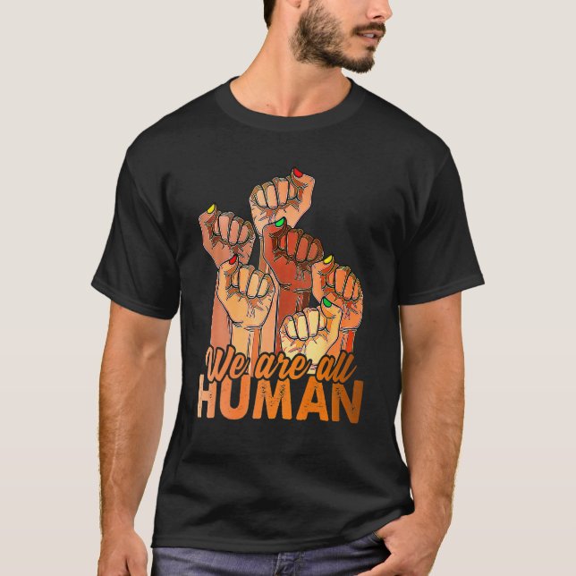 T-shirt Fist Hands Black History Month Equality African Am (Devant)