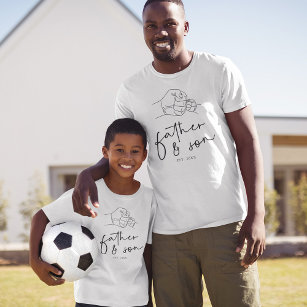 T-shirt Fist Pump père et fils papa