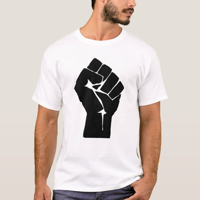 T-shirt Fist, Rebel, Riot, Resistance, Communist Style (Devant)