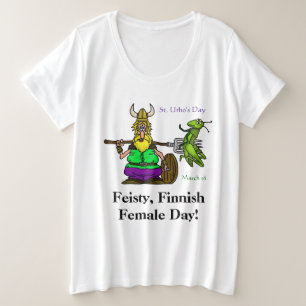 T-shirt fisty Femme finlandaise St. Urho's Day