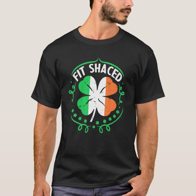 T-shirt Fit Shaced Funny St Patrick's Day Irish Drinking G (Devant)