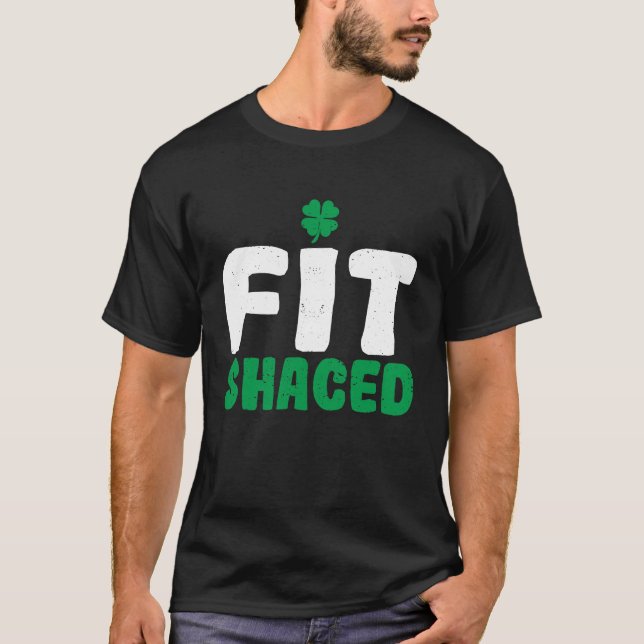 T-shirt Fit Shacty Funny Irlandais Racines Fide Jour de la (Devant)