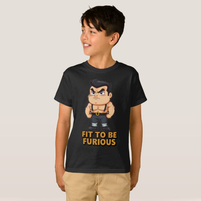 T-shirt Fit to be Furious (Devant entier)