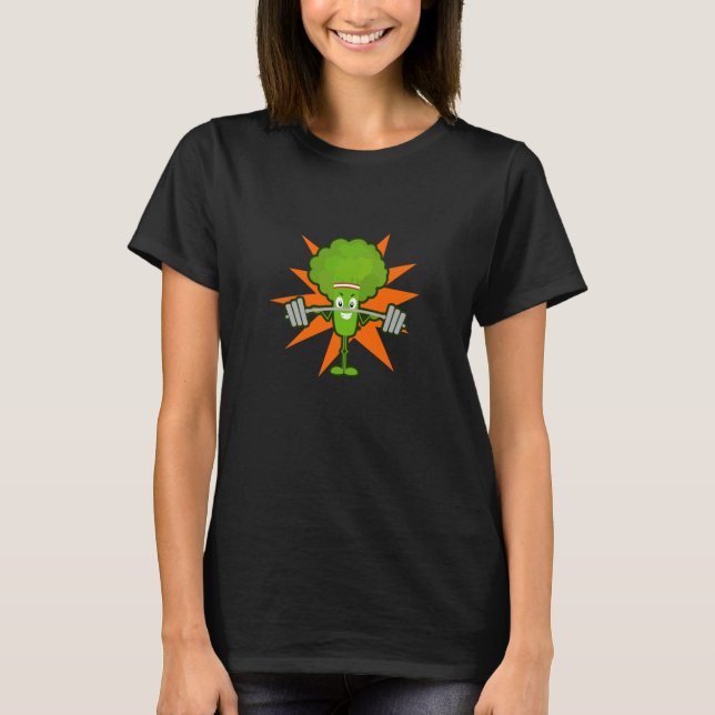 T-shirt fitness à Brocoli (Devant)