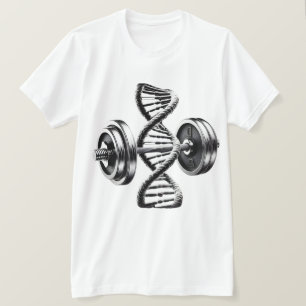 T-Shirt Fitness ADN Hélice Poids Haltères