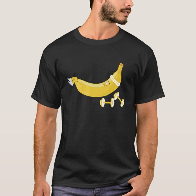 T-shirt Fitness Banana Gym Workout Fruit (Devant)