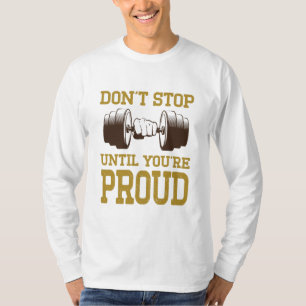 T-shirt fitness  Chemises de motivation   Exercice