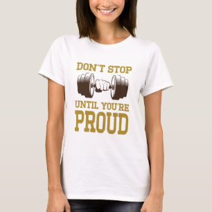 T-shirt fitness Chemises de motivation Exercice