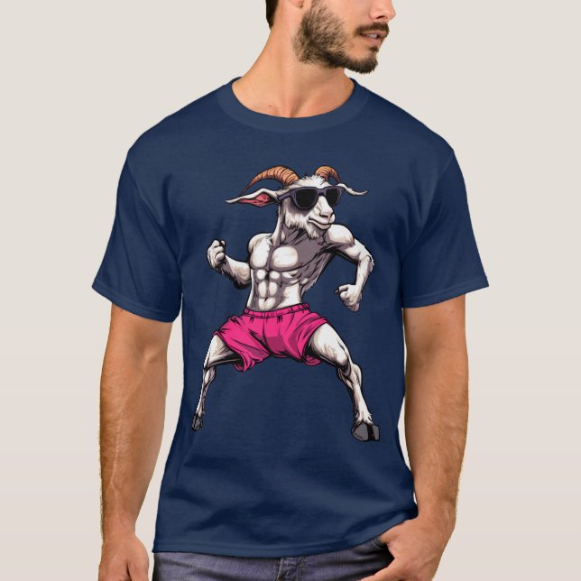 T-shirt fitness chèvre (Devant)