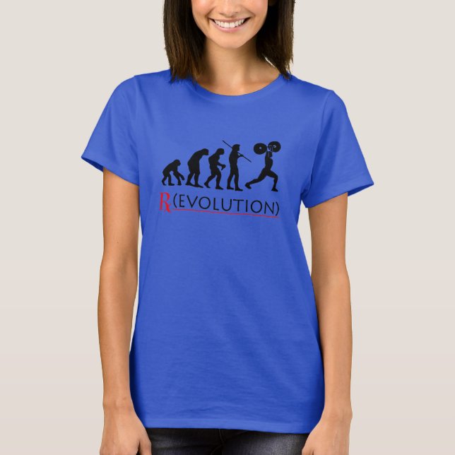 T-shirt Fitness Dames RX Evolution Chart (Devant)