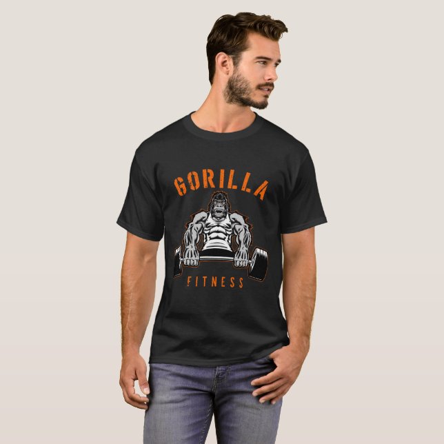 T-shirt Fitness Gorilla Funny Gym (Devant entier)