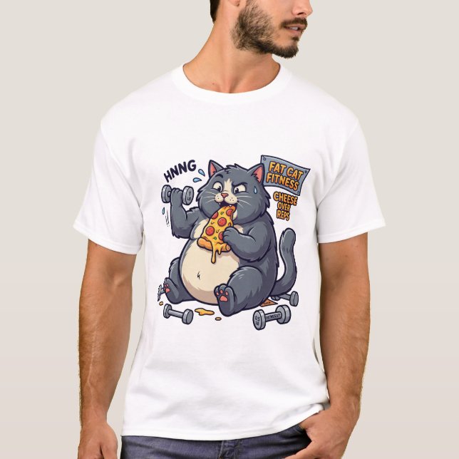 T-shirt Fitness Gros Chat (Devant)