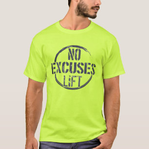 T-shirt Fitness Gym entraînement Motivation pas d'excuses