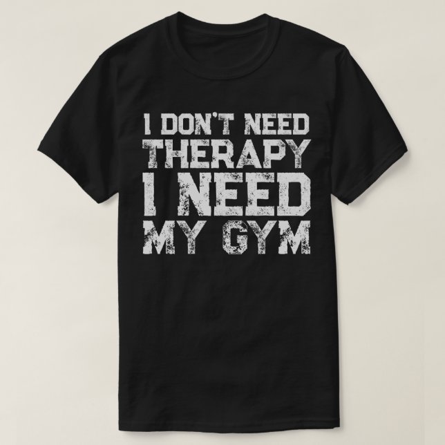 T-shirt Fitness Gym Therapy  (Design devant)