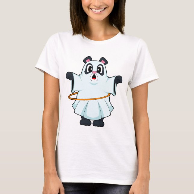 T-shirt Fitness Halloween Panda (Devant)