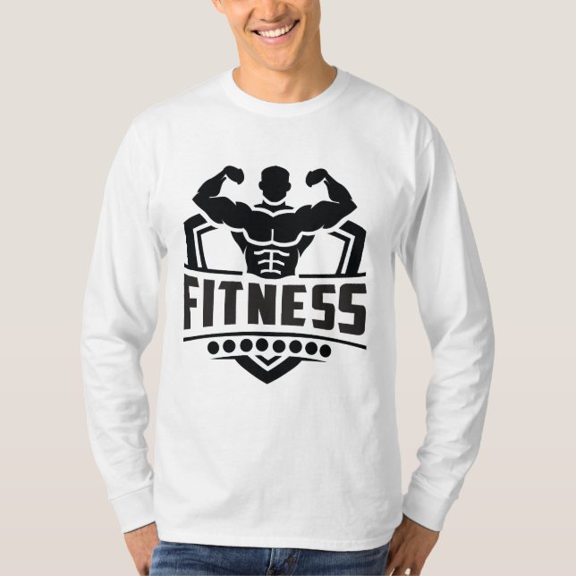 T-shirt Fitness Motivation Graphic | Strong & Active Life (Devant)