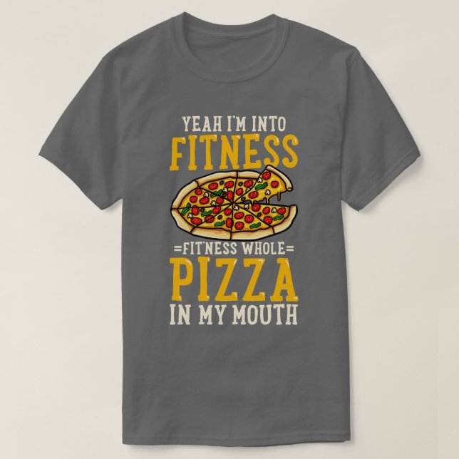 T-shirt Fitness Pizza (Design devant)