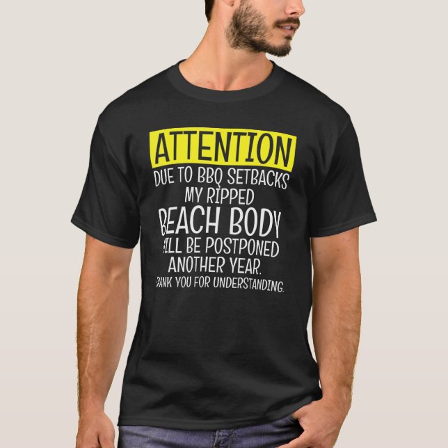 T-shirt Fitness reportée sur le corps de plage (Devant)