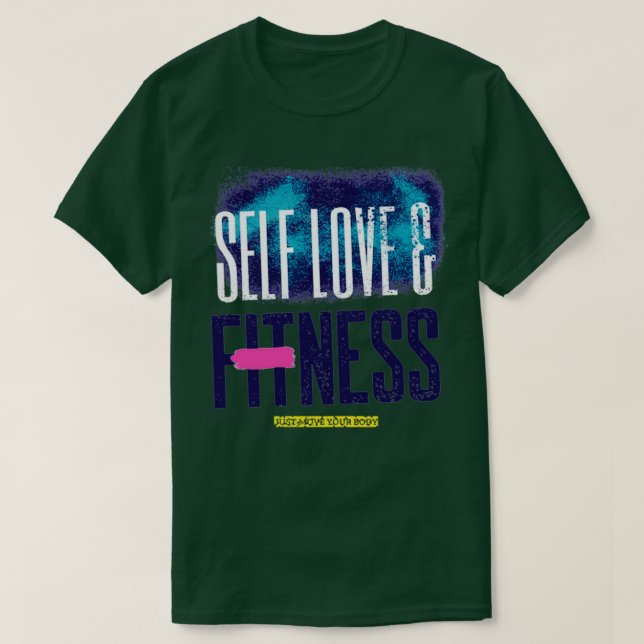 T-shirt fitness Selflove amp (Design devant)