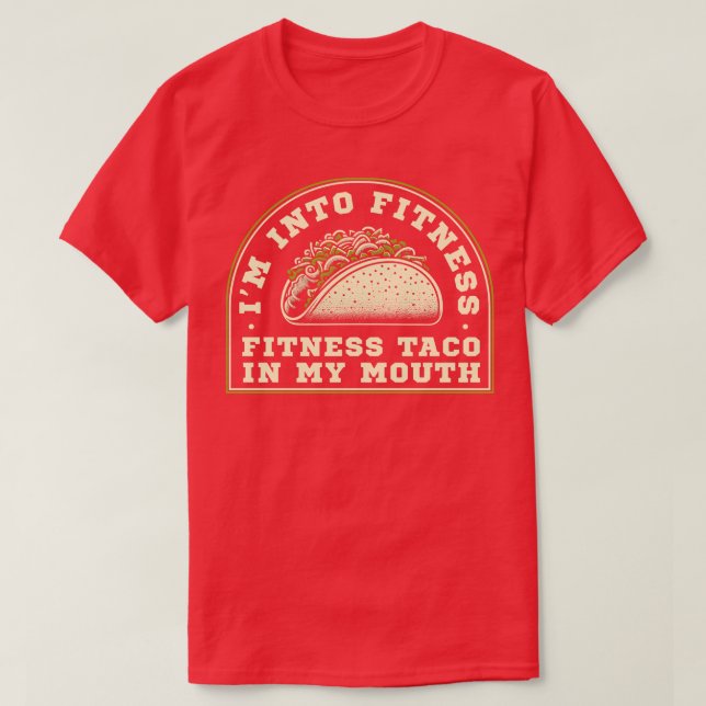 T-shirt Fitness taco dans ma bouche (Design devant)