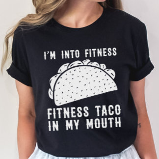 T-shirt Fitness Taco Drôle T Chemise Humoristique Gym